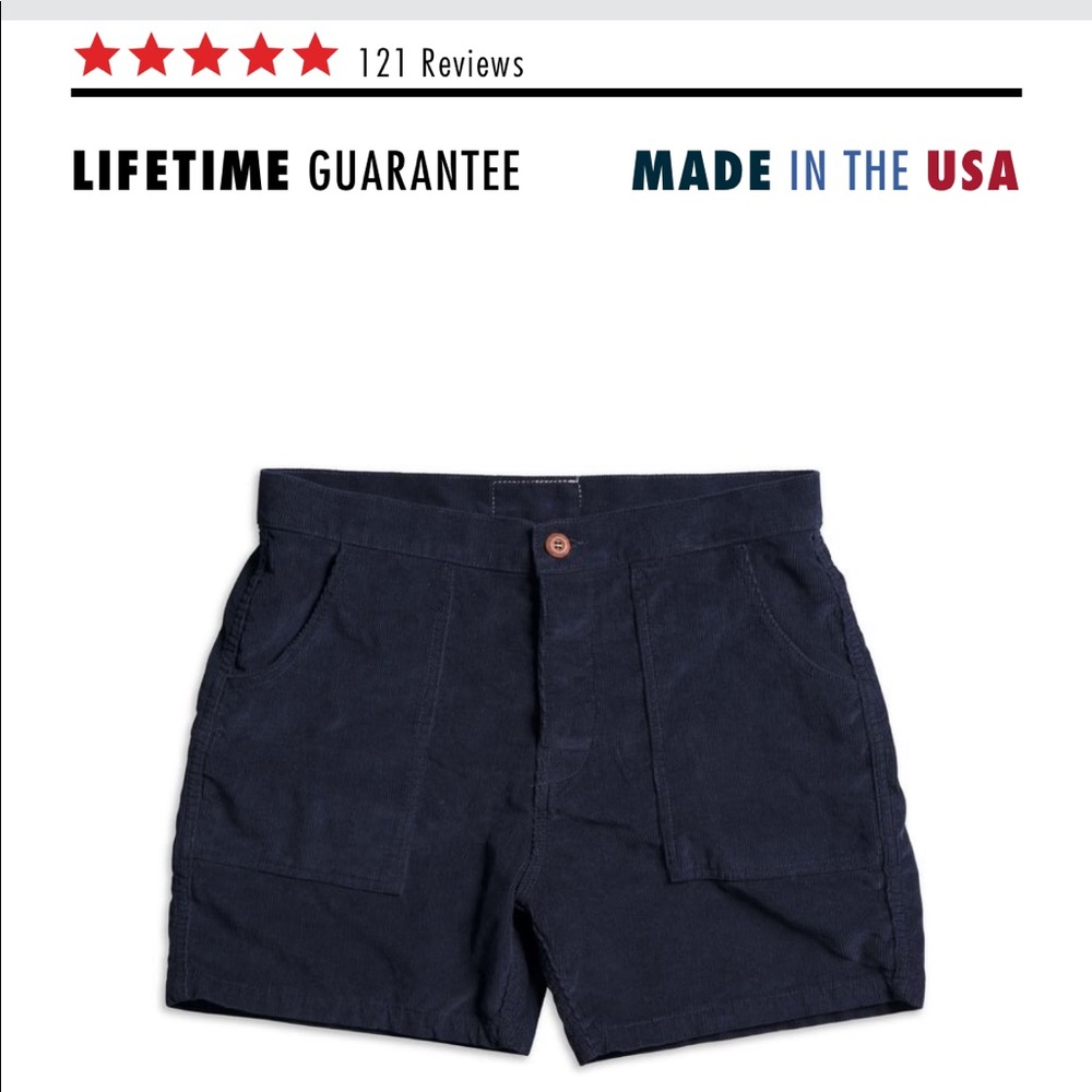 Bird well beach britches shorts, navy